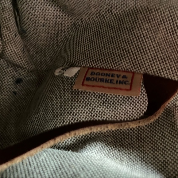 Fabric and leather Dooney and Burke handbag. - Picture 8 of 15